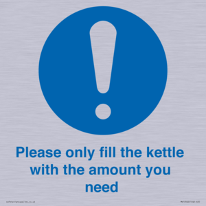 Please only fill the kettle with the amount you need